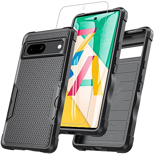 RC1WD Für Google Pixel 7A Hülle, Pixel 7A Hülle Mit 9H Panzer Schutz Glas Displayschutz Folie, 360° Rundumschutz Stoßfest Robust Case Handyhülle Schutzhülle für Google Pixel 7A Schwarz RC1WD Für Google Pixel 7A Hülle, Pixel 7A Hülle Mit 9H Panzer Schutz Glas Displayschutz Folie, 360° Rundumschutz Stoßfest Robust Case Handyhülle Schutzhülle für Google Pixel 7A Schwarz von RC1WD