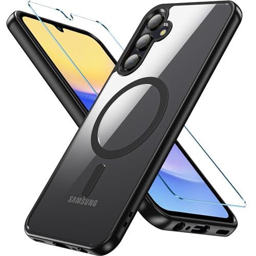RC1WD für Samsung Galaxy A15 Hülle 5G/4G, Magnetisch Samsung A15 Hülle Kompatibel für Magsafe mit Panzerglas, Stoßfeste Handyhülle Samsung A15 Anti-Fall Outdoor Schutzhülle Samsung A15 Case, Schwarz RC1WD für Samsung Galaxy A15 Hülle 5G/4G, Magnetisch Samsung A15 Hülle Kompatibel für Magsafe mit Panzerglas, Stoßfeste Handyhülle Samsung A15 Anti-Fall Outdoor Schutzhülle Samsung A15 Case, Schwarz von RC1WD