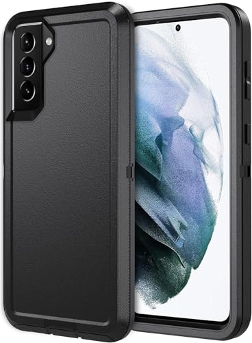 RC1WD Hülle für Samsung Galaxy S21 6,2 Zoll, Handyhülle Für Samsung S21, Stoßfest Roubst Case Outdoor Bumper Cover Schutzhülle für Samsung S21 - Schwarz von RC1WD