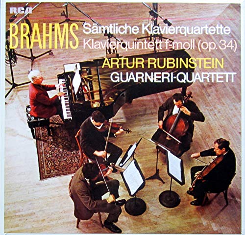 Brahms, Sämtliche Klavierquartette, Klavierquintett f-moll, Rubinstein, Guarneri-Quartett [VINYL] von RCA