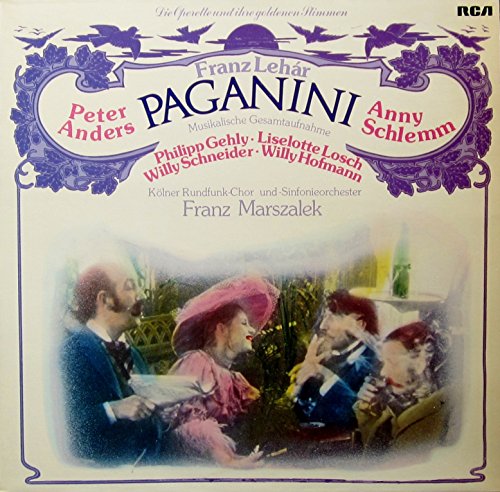 Lehar: Paganini (Musikalische Gesamtaufnahme) [Vinyl LP] [Schallplatte] von RCA