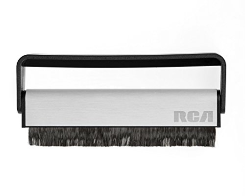RCA Carbon Bürste zur Reinigung von Schallplatten Vinyl (antistatisch, hochwertig) - schwarz/weiß von RCA