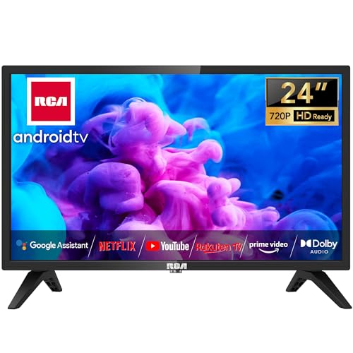 RCA Smart TV 24 Zoll(60cm) Fernseher Android TV HD Ready Triple Tuner APP Store YouTube Netflix DAZN Disney+ WiFi Bluetooth(2023) von RCA