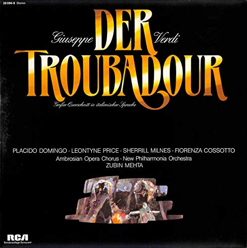 Verdi: Der Troubadour; Großer Querschnitt in italienischer Sprache - 26096-8 - Vinyl LP von RCA