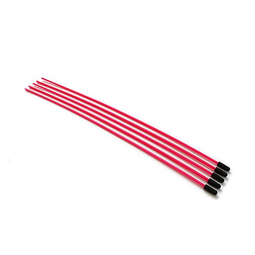 RCAWD Tube Receiver Kunststoff Antenne Pipe Aerial W/Cap für 2,4GHZ Empfänger 1/5 1/8 1/10 RC Hobby Modell Auto Ersatzteile 5Pcs(rot) von RCAWD