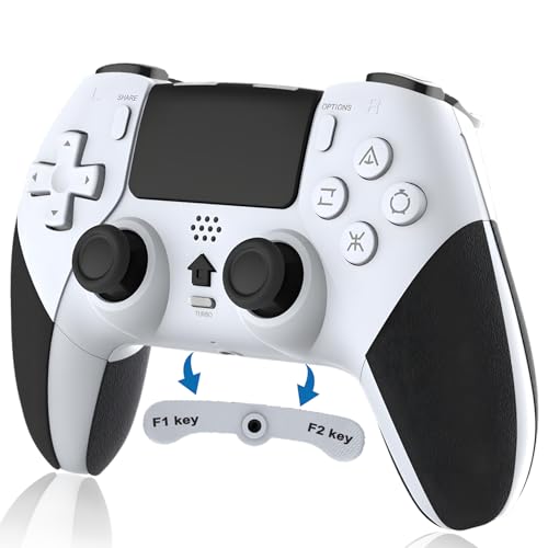 REKBOO Wireless Controller für PS4, PS4 Controller mit Audio-Mikrofon-Buchse, Dual Vibration P4 Controller mit Sechs-Achsen-Gyroskop, Makro, Turbo, Touchscreen, 800mah Batterie REKBOO Wireless Controller für PS4, PS4 Controller mit Audio-Mikrofon-Buchse, Dual Vibration P4 Controller mit Sechs-Achsen-Gyroskop, Makro, Turbo, Touchscreen, 800mah Batterie von RCCBOOST