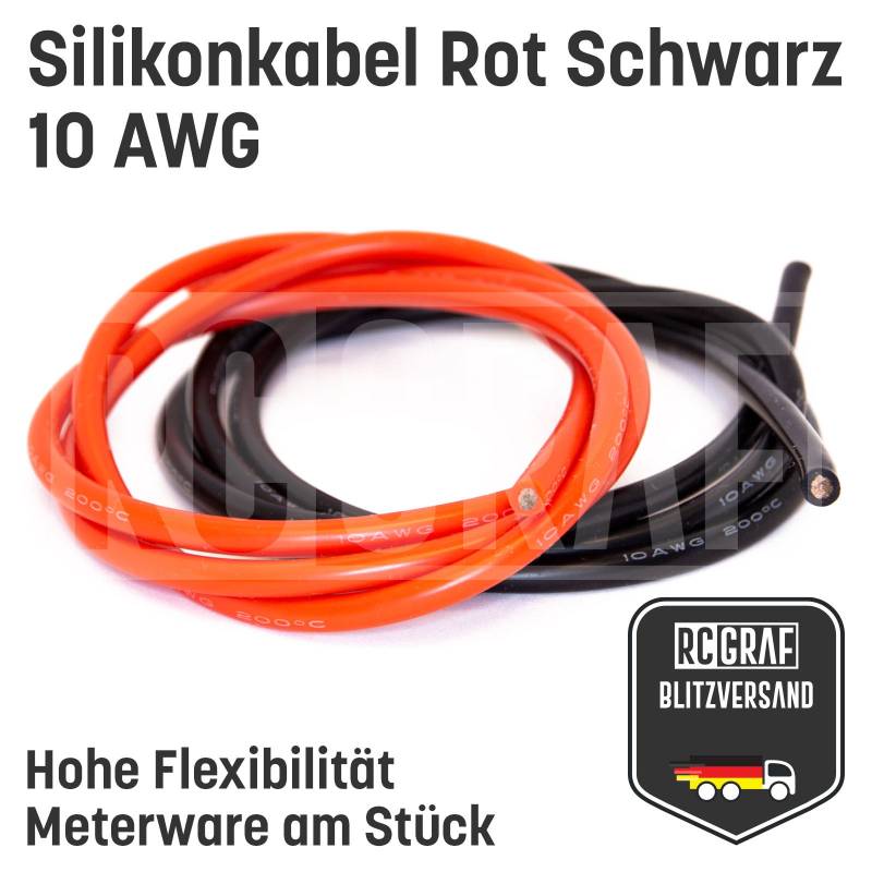 10 AWG Silikonkabel hoch flexibel verzinntes Kupfer von RCGRAF