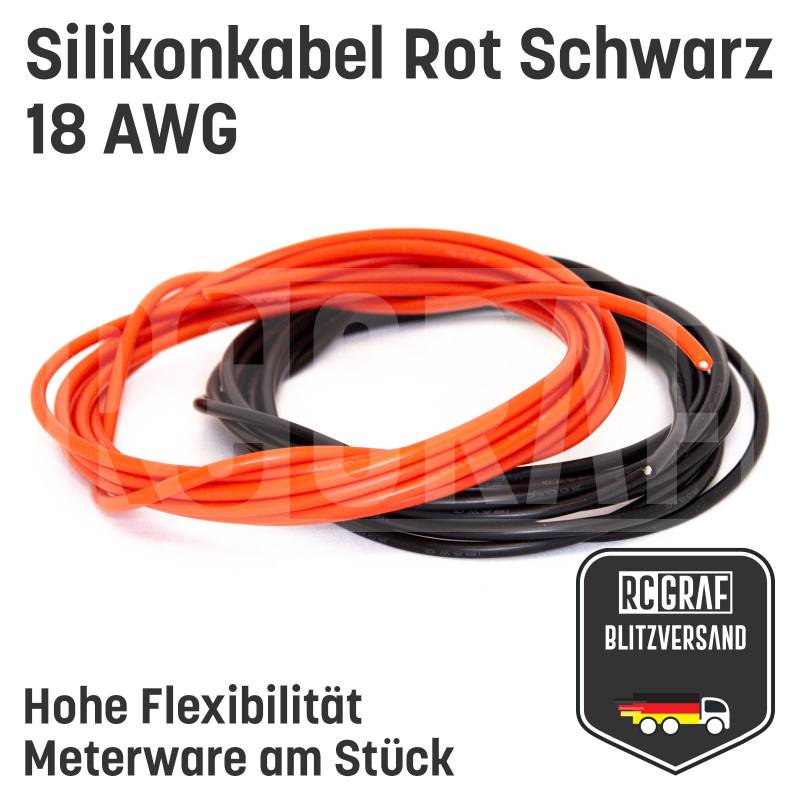 18 AWG Silikonkabel hoch flexibel verzinntes Kupfer von RCGRAF