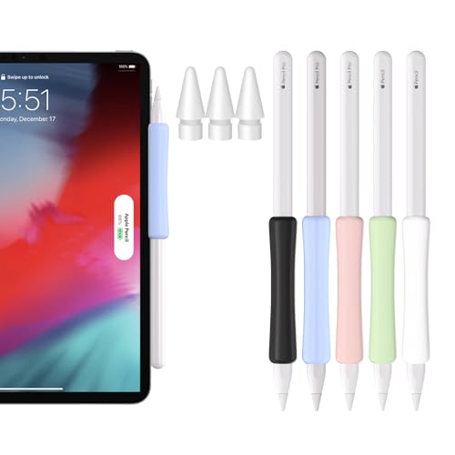RCIDOS 3 Spitzen Für Apple Pencil Spitze Und 5 Silikon Griff für Apple Pencil, Hohe Empfindlichkeit Für Ersatzspitzen Kompatibel Apple Pencil 2 Und Apple Pencil Pro(Unterstützt Magnetisches Laden) RCIDOS 3 Spitzen Für Apple Pencil Spitze Und 5 Silikon Griff für Apple Pencil, Hohe Empfindlichkeit Für Ersatzspitzen Kompatibel Apple Pencil 2 Und Apple Pencil Pro(Unterstützt Magnetisches Laden) von RCIDOS