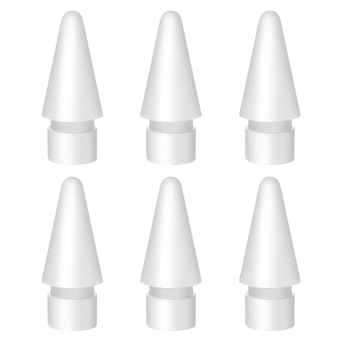 RCIDOS 6 Stück Apple Penci Nib Tip Für Ipad Präziser Kontrolle Spitzen Hochsensibel Ersatzspitzen Für 2. Generation Und Apple Pencil 1. Generation USB-C RCIDOS 6 Stück Apple Penci Nib Tip Für Ipad Präziser Kontrolle Spitzen Hochsensibel Ersatzspitzen Für 2. Generation Und Apple Pencil 1. Generation USB-C von RCIDOS