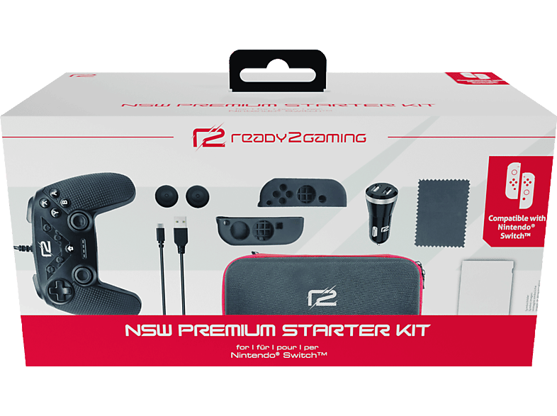READY 2 GAMING Nintendo Switch Premium Starter Kit, Zubehörset, Schwarz von READY 2 GAMING