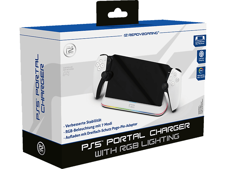 READY 2 GAMING PS5 PORTAL CHARGING STATION, Zubehör für PS5, Mehrfarbig von READY 2 GAMING