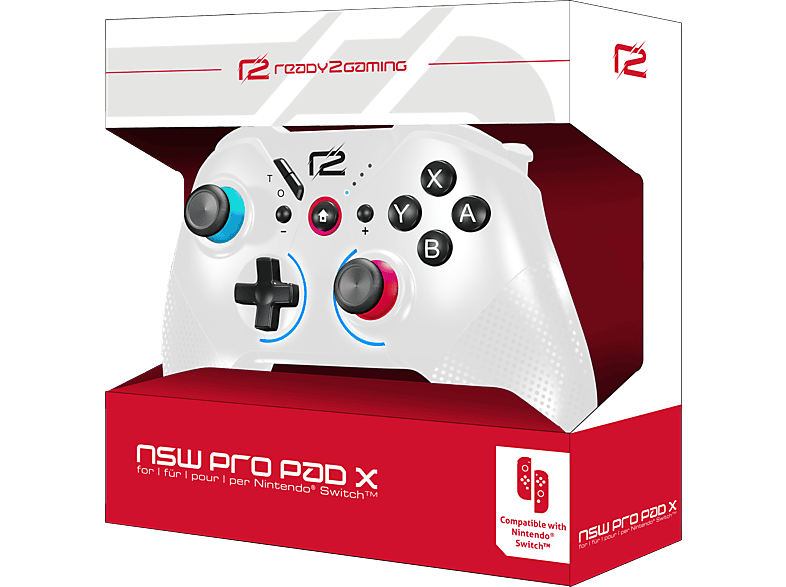READY 2 GAMING Ready Gaming Nintendo Switch Pro Gamepad Controller Weiß für Switch, PC READY 2 GAMING Ready Gaming Nintendo Switch Pro Gamepad Controller Weiß für Switch, PC von READY 2 GAMING