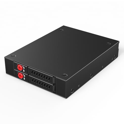 READYXIO SATA HDD & SSD Hot Swap Cage, 2 Bay 2.5'' SATA HDD Mobile Rack for 3.5'' Drive Bay READYXIO SATA HDD & SSD Hot Swap Cage, 2 Bay 2.5'' SATA HDD Mobile Rack for 3.5'' Drive Bay von READYXIO