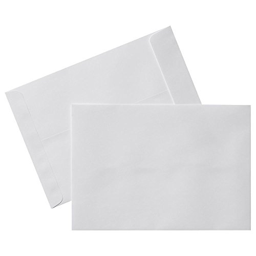 Realpack Schlichte weiße Briefumschläge, selbstversiegelnd, Größe C5/A5, 90 g/m², Weiß, 50 Stück von REALPACK