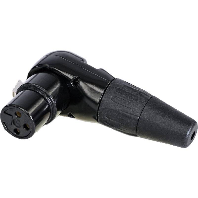 Neutrik Rean RC3FR-B Right-Angled 3-Pin Female XLR Plug von REAN