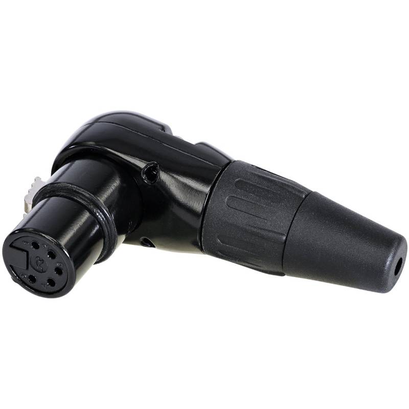Neutrik Rean RC5FR-B Right-Angled 5-pin F-XLR Plug von REAN