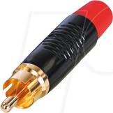 REAN RF2C-B2 - Cinch(RCA) Kabelstecker, vergoldete Kontakte, schwarzes Gehäuse von REAN