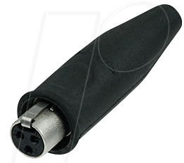 REAN T3FC-B-W - TINY xlr Kabelbuchse, 3-pol, wasserdicht von REAN