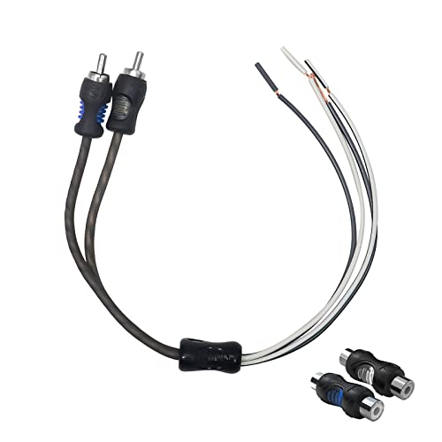 RECOIL RCA-S-Lautsprecherkabel auf Cinch-Adapter mit Cinch-Buchse auf Buchse-Kupplung (Paar) von RECOIL