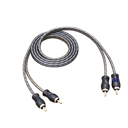 RECOIL RCI23 100% sauerstofffreies Kupfer, 3 Fuß (90 cm), 2-Kanal-Cinch-Audiokabel, Twisted Pair mit Rauschunterdrückung von RECOIL