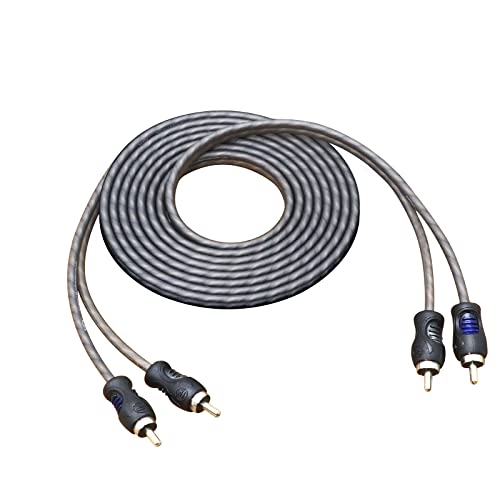 RECOIL RCI29 100% sauerstofffreies Kupfer, 2,74 m, 2-Kanal-Cinch-Audiokabel, Twisted Pair mit Rauschunterdrückung von RECOIL