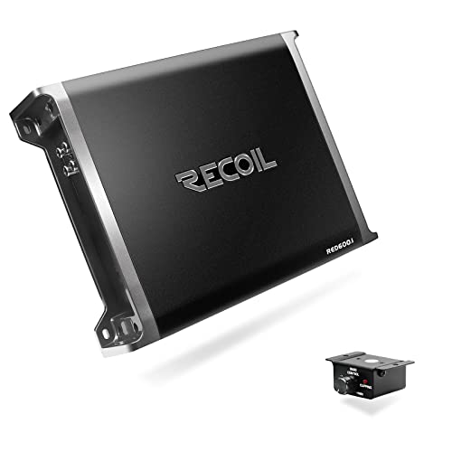 RECOIL RED600-1 1320 Watt Class-D Car-Audio-Monoblock-Subwoofer-Verstärker, 1 Ohm stabil, Remote-Bass-Regler enthalten RECOIL RED600-1 1320 Watt Class-D Car-Audio-Monoblock-Subwoofer-Verstärker, 1 Ohm stabil, Remote-Bass-Regler enthalten von RECOIL