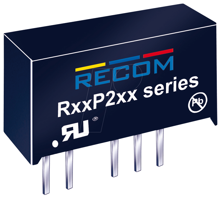 R12P212D - DC/DC-Wandler RxxP2xxD, 2 W, SIL-7, Dual von RECOM