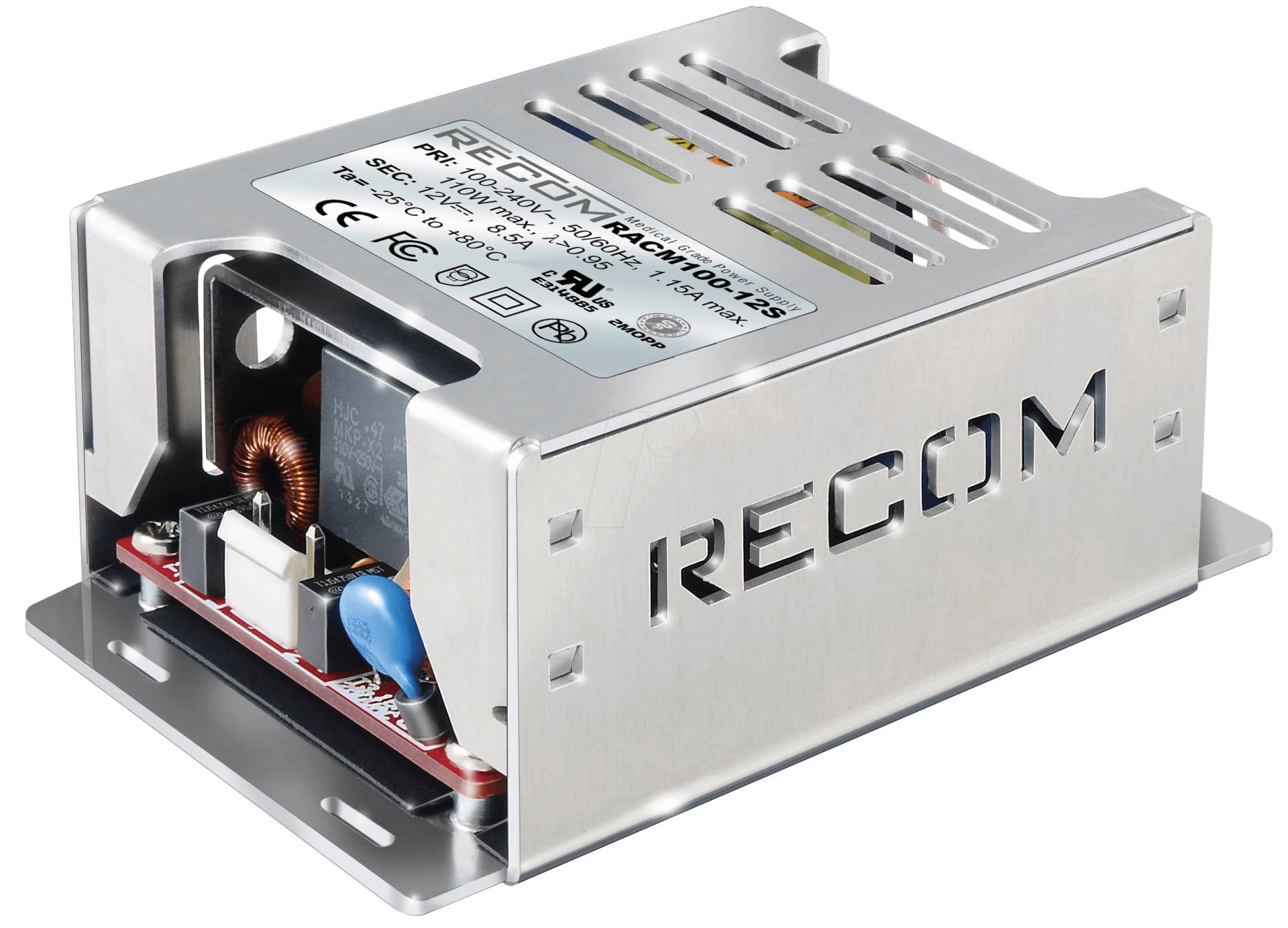 RACM100-15S - AC/DC-Wandler, 85 - 264 V AC, 15 V DC, Modul von RECOM