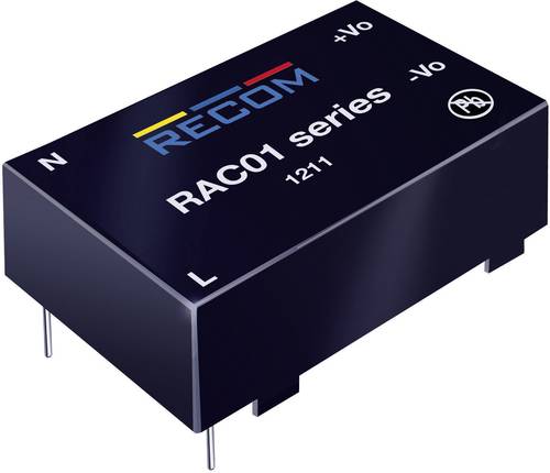 RECOM AC/DC-Printnetzteil RAC01-05SC 5 V/DC 0.2A 1W von RECOM