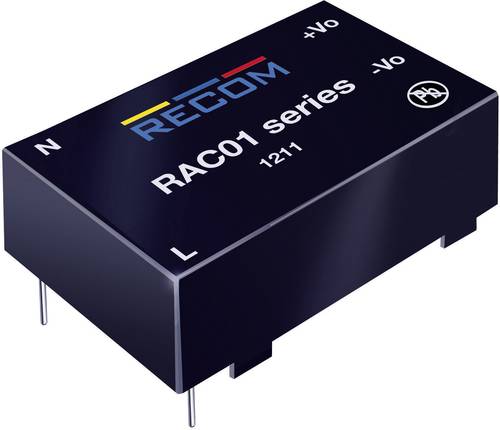 RECOM AC/DC-Printnetzteil RAC02-05SC 5 V/DC 0.4A 2W RECOM AC/DC-Printnetzteil RAC02-05SC 5 V/DC 0.4A 2W von RECOM