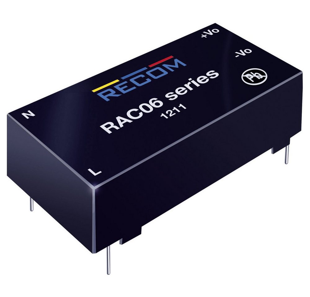RECOM AC/DC-Printnetzteil RECOM RAC06-12SC 12 V/DC 0.5 A 6 W AC/DC-Einbaunetzteil RECOM AC/DC-Printnetzteil RECOM RAC06-12SC 12 V/DC 0.5 A 6 W AC/DC-Einbaunetzteil von RECOM