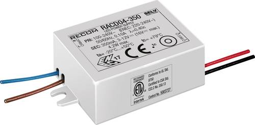 RECOM LED-Treiber 4.2W 350mA 3 - 12 V/DC 1St. von RECOM
