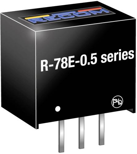 RECOM R-78E12-0.5 DC/DC-Wandler, Print 12 500mA Anzahl Ausgänge: 1 x Inhalt 1St. von RECOM