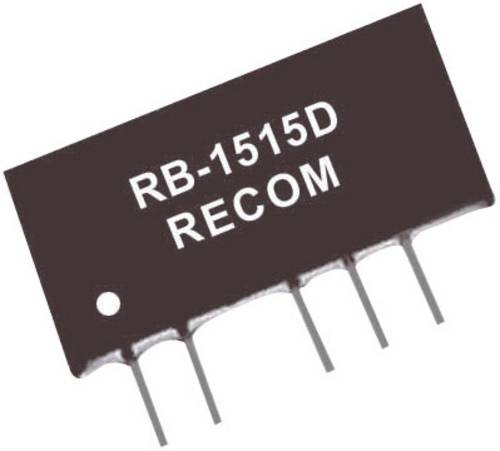 RECOM RB-1205D DC/DC-Wandler, Print 12 V/DC 5 V/DC, -5 V/DC 100mA 1W Anzahl Ausgänge: 2 x Inhalt 1S von RECOM