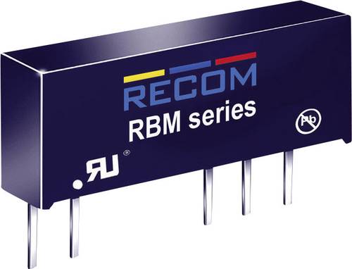 RECOM RBM-0505D DC/DC-Wandler, Print 5 V/DC 5 V/DC, -5 V/DC 100mA 1W Anzahl Ausgänge: 2 x Inhalt 1S von RECOM