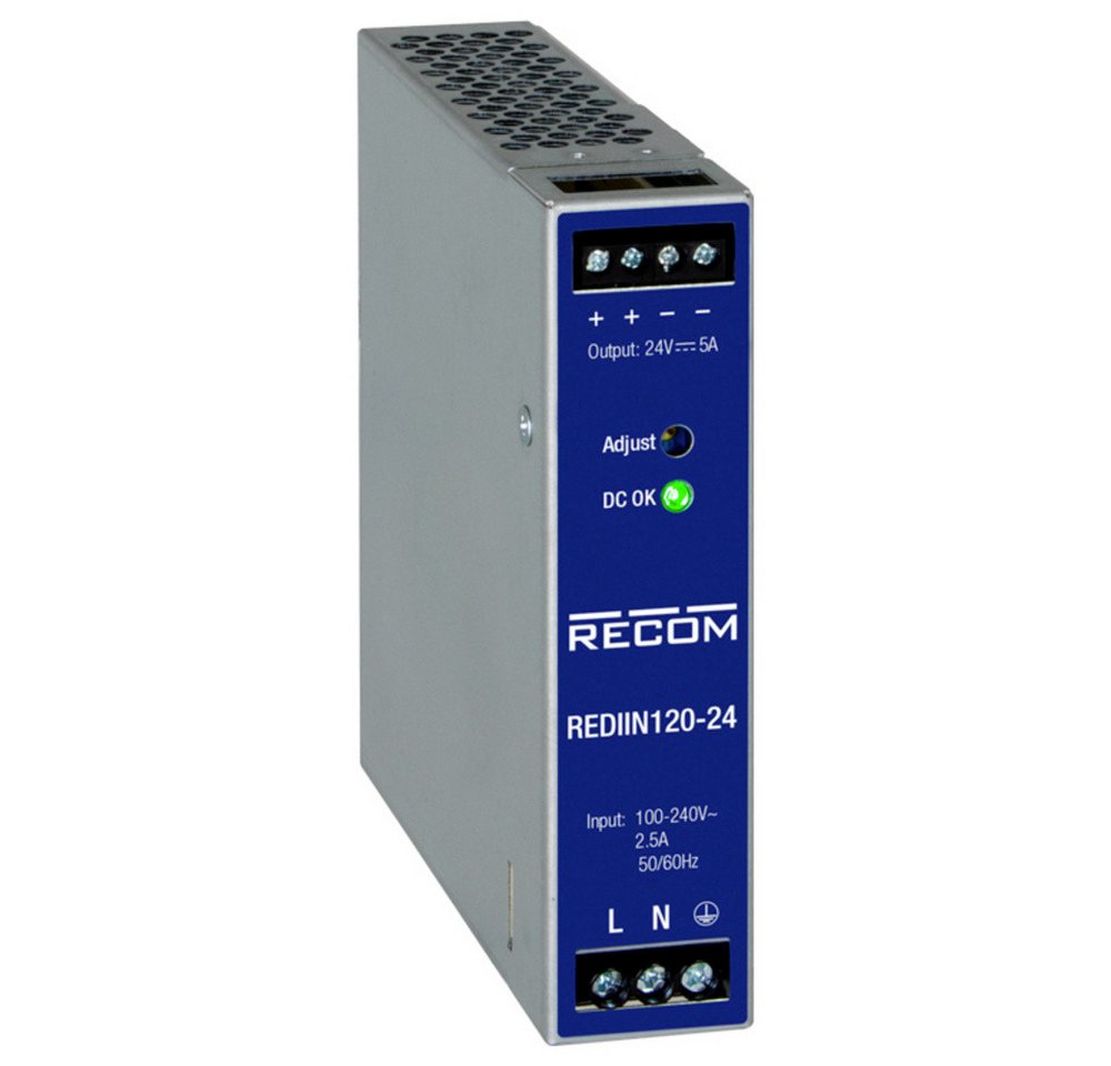 RECOM RECOM REDIIN120-24 Hutschienen-Netzteil (DIN-Rail) 24 V 5 A 120 W Anz Hutschienen-Netzteil von RECOM