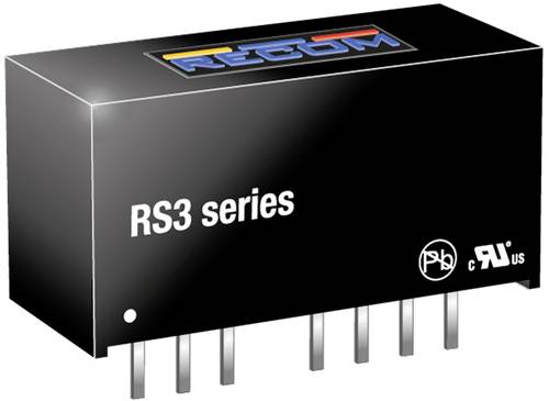 RECOM RS3-243.3S DC/DC-Wandler, Print 3.3 600mA 3W Anzahl Ausgänge: 1 x Inhalt 1St. von RECOM