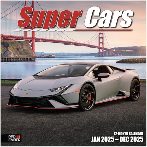 RED EMBER Supercars Wandkalender 2025, 12 Monate, 30,5 x 61 cm offen, dickes und stabiles Papier, Geschenk, Kalender 2025 RED EMBER Supercars Wandkalender 2025, 12 Monate, 30,5 x 61 cm offen, dickes und stabiles Papier, Geschenk, Kalender 2025 von RED EMBER