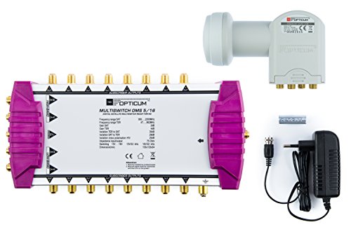 Opticum Multischalter OMS 5/16 Quattro LNB + 8F von Opticum