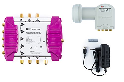 Opticum OMS 5/6 Multischalter (Quattro LNB, max: 6 Teilnehmer) von RED OPTICUM