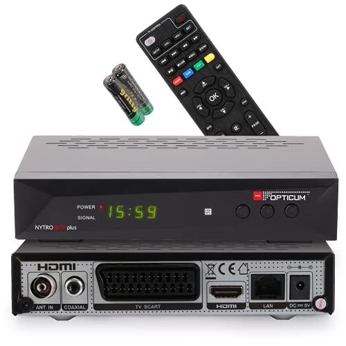 RED OPTICUM 23025 Nytro Box Plus Hybrid-Receiver HD-TV I DVB-C & DVB-T2 Receiver mit Aufnahmefunktion PVR - HDMI - USB - SCART - Coaxial Audio - Ethernet - LED Display I Digitaler Kabelreceiver RED OPTICUM 23025 Nytro Box Plus Hybrid-Receiver HD-TV I DVB-C & DVB-T2 Receiver mit Aufnahmefunktion PVR - HDMI - USB - SCART - Coaxial Audio - Ethernet - LED Display I Digitaler Kabelreceiver von RED OPTICUM