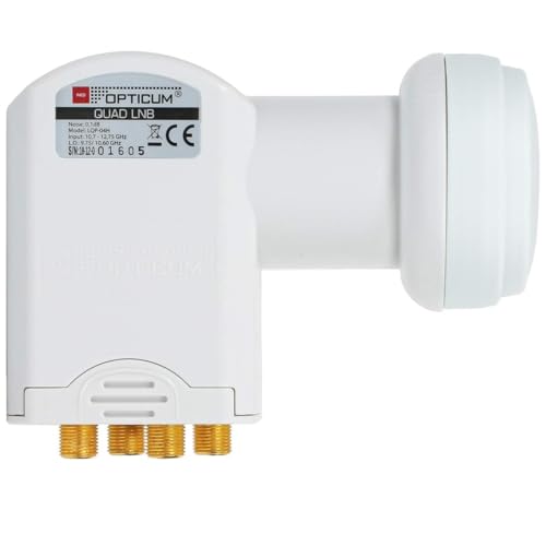 RED OPTICUM LQP 04H Quad LNB I Digital-LNB 4-Fach mit nur 0.1dB Rauschmaß und ausziehbarem Wetterschutz I Full HD - 3D - UHD - 4K Ready I Sat-LNB für 4 Teilnehmer zum Direktanschluss RED OPTICUM LQP 04H Quad LNB I Digital-LNB 4-Fach mit nur 0.1dB Rauschmaß und ausziehbarem Wetterschutz I Full HD - 3D - UHD - 4K Ready I Sat-LNB für 4 Teilnehmer zum Direktanschluss von RED OPTICUM