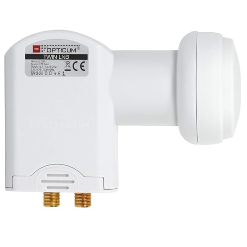 RED OPTICUM LTP 04H Twin LNB I Hitze- & kältebeständiger Digital-LNB 2-Fach mit nur 0.1dB Rauschmaß und ausziehbarem Wetterschutz I Full HD - 3D - UHD - 4K Ready I Sat-LNB für 2 Teilnehmer weiß RED OPTICUM LTP 04H Twin LNB I Hitze- & kältebeständiger Digital-LNB 2-Fach mit nur 0.1dB Rauschmaß und ausziehbarem Wetterschutz I Full HD - 3D - UHD - 4K Ready I Sat-LNB für 2 Teilnehmer weiß von RED OPTICUM