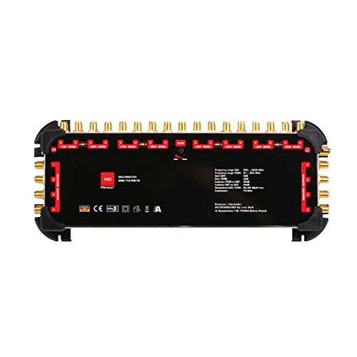 RED OPTICUM OMS 17/8 PRO TR Sat Multischalter 8 Teilnehmer - Sat Verteiler 4 Satelliten an bis zu 8 Teilnehmer mit vergoldeten Kontakten - 3D UHD 4K Ready - Multiswitch Quattro LNB geeignet RED OPTICUM OMS 17/8 PRO TR Sat Multischalter 8 Teilnehmer - Sat Verteiler 4 Satelliten an bis zu 8 Teilnehmer mit vergoldeten Kontakten - 3D UHD 4K Ready - Multiswitch Quattro LNB geeignet von RED OPTICUM