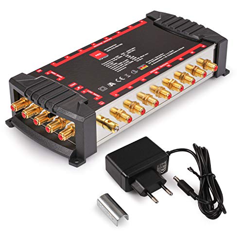 RED OPTICUM OMS 5-16 PRO TRQ - 16 Teilnehmer - Sat Verteiler 1 Satellit für 16 Teilnehmer mit vergoldeten Kontakten - 3D UHD 4K Ready - Sat Multiswitch geeignet für Quattro & Quad LNB RED OPTICUM OMS 5-16 PRO TRQ - 16 Teilnehmer - Sat Verteiler 1 Satellit für 16 Teilnehmer mit vergoldeten Kontakten - 3D UHD 4K Ready - Sat Multiswitch geeignet für Quattro & Quad LNB von RED OPTICUM