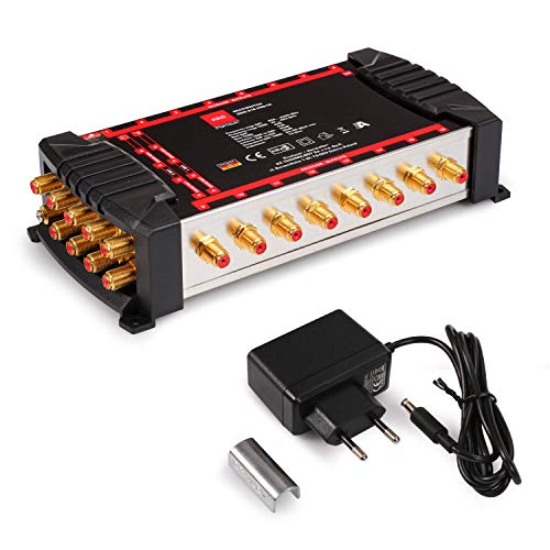 RED OPTICUM OMS 9-16 PRO TR - 16 Teilnehmer - Sat Verteiler 2 Satelliten an bis zu 16 Teilnehmer mit vergoldeten Kontakten - 3D UHD 4K Ready - Multiswitch Quattro LNB geeignet RED OPTICUM OMS 9-16 PRO TR - 16 Teilnehmer - Sat Verteiler 2 Satelliten an bis zu 16 Teilnehmer mit vergoldeten Kontakten - 3D UHD 4K Ready - Multiswitch Quattro LNB geeignet von RED OPTICUM