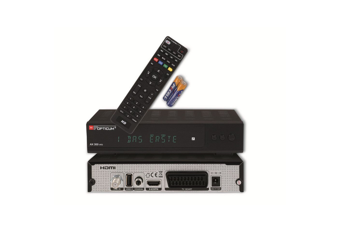 RED OPTICUM RED OPTICUM DVB-S2 HDTV-Receiver AX 300 VFD, mit Kombigerät RED OPTICUM RED OPTICUM DVB-S2 HDTV-Receiver AX 300 VFD, mit Kombigerät von RED OPTICUM