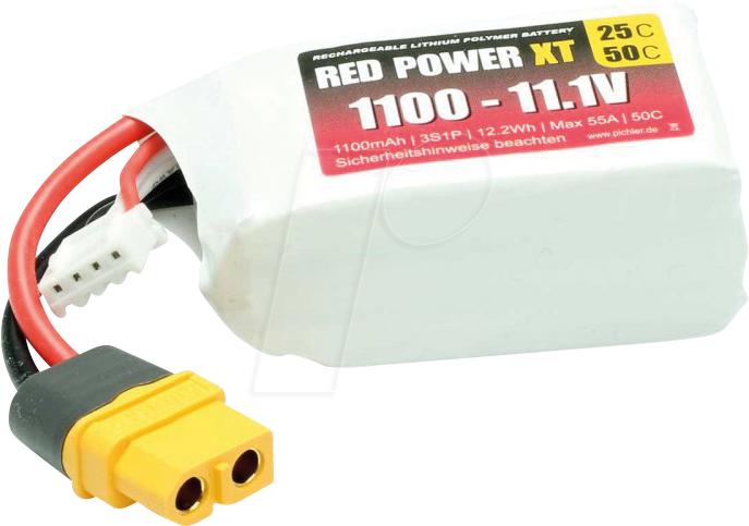 RD XT 1100 S3 - Akku-Pack, Li-Polymer, 11,1 V, 1100 mAh von RED POWER
