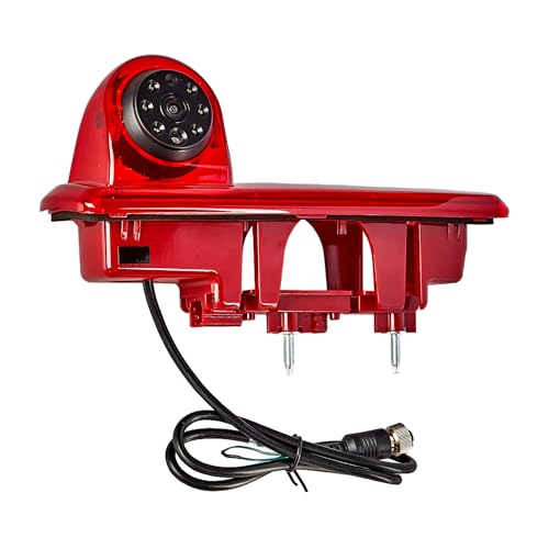 RED WOLF Auto Rückfahrkamera Bremslicht Kamera für Vauxhall Vivaro Opel Vivaro Renault Trafic ab 2014 NTSC IP68 Wasserdicht Nachtsicht 12V Auto Einparkhilfe Kamera von RED WOLF